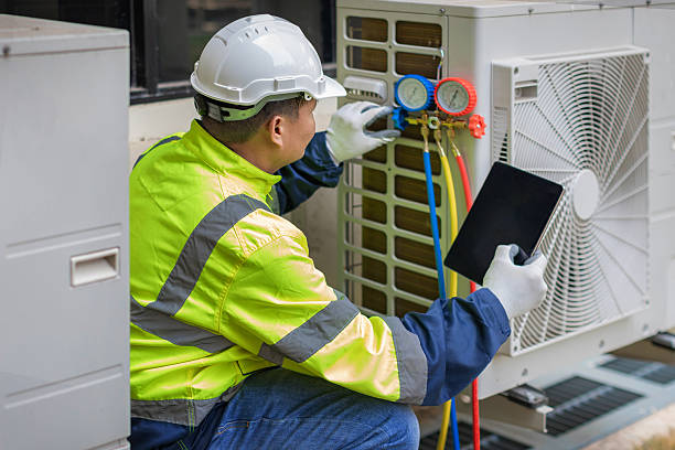 Professional Ac Installation technician working in Bostwick, GA